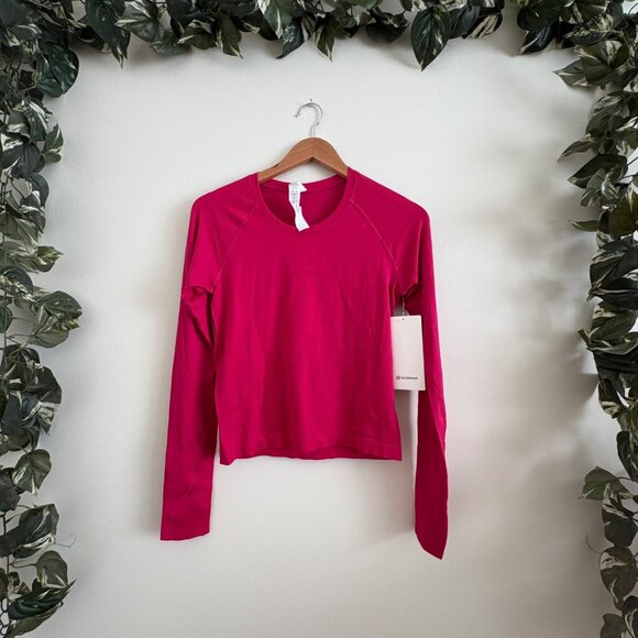 Lululemon Athletic Swiftly Tech Long Sleeve Shirt 2.0 Race Passionate NWT Sz 6 - Picture 1 of 9